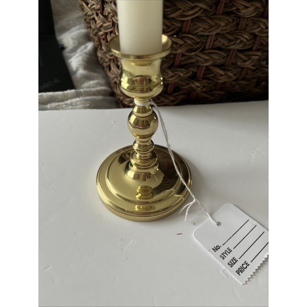 Baldwin brass candle holder, 4.5 inches, excellent condition